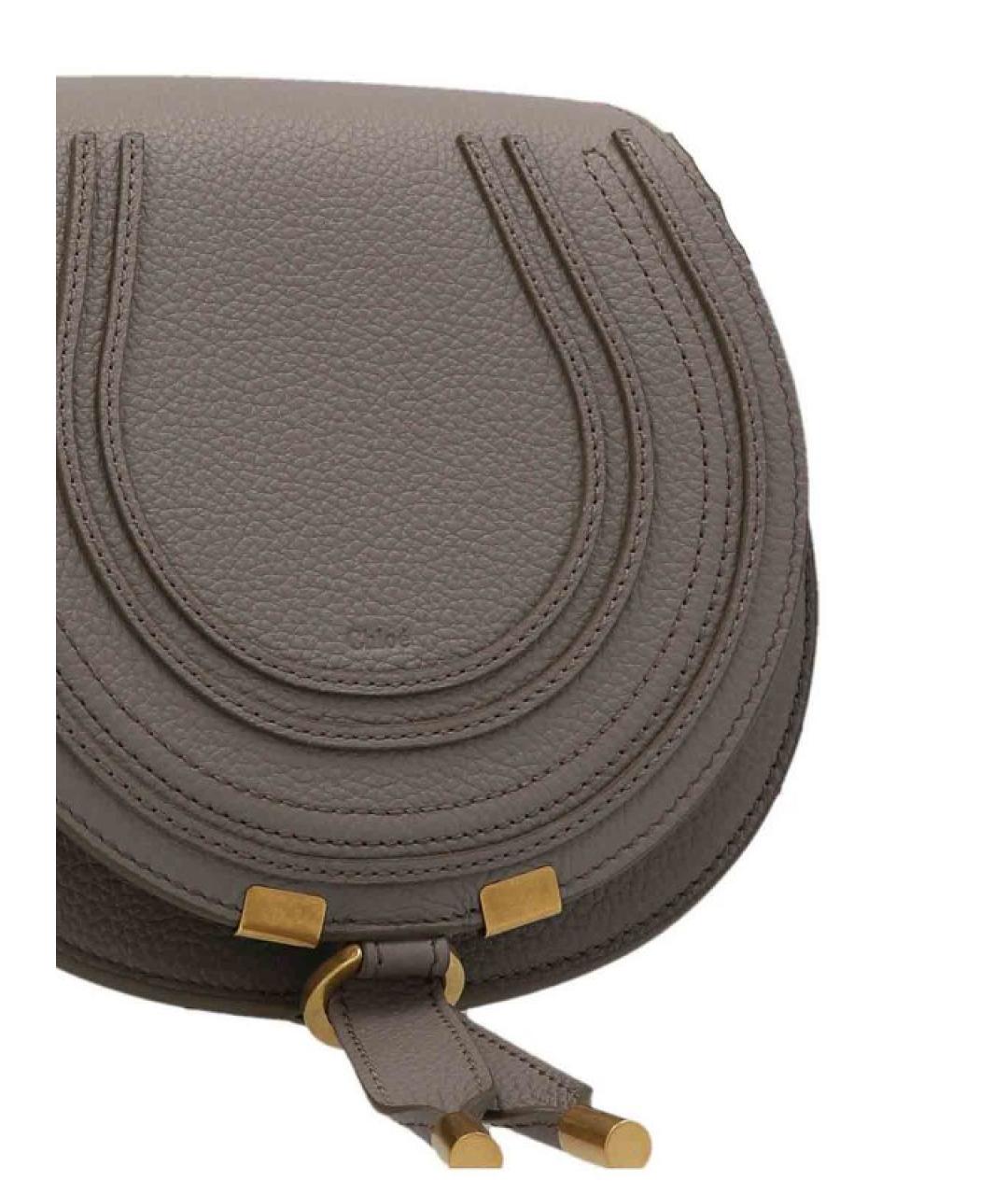 CHLOE Серая кожаная сумка через плечо, фото 3