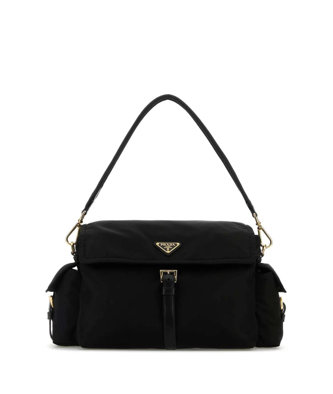 PRADA Черная синтетическая сумка через плечо, фото 1