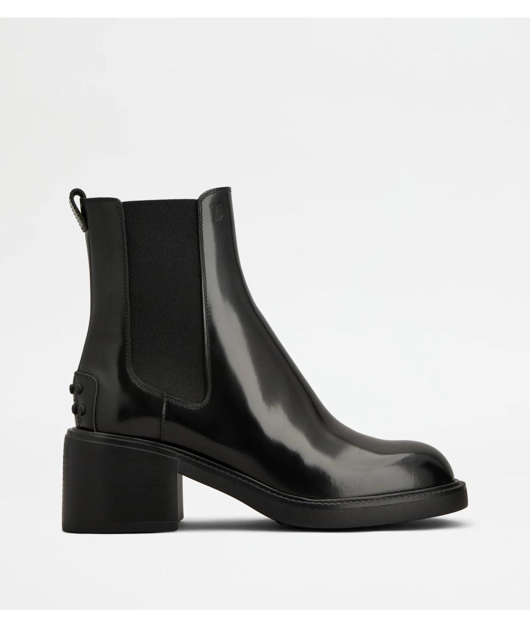 TOD'S Черные кожаные ботинки, фото 6