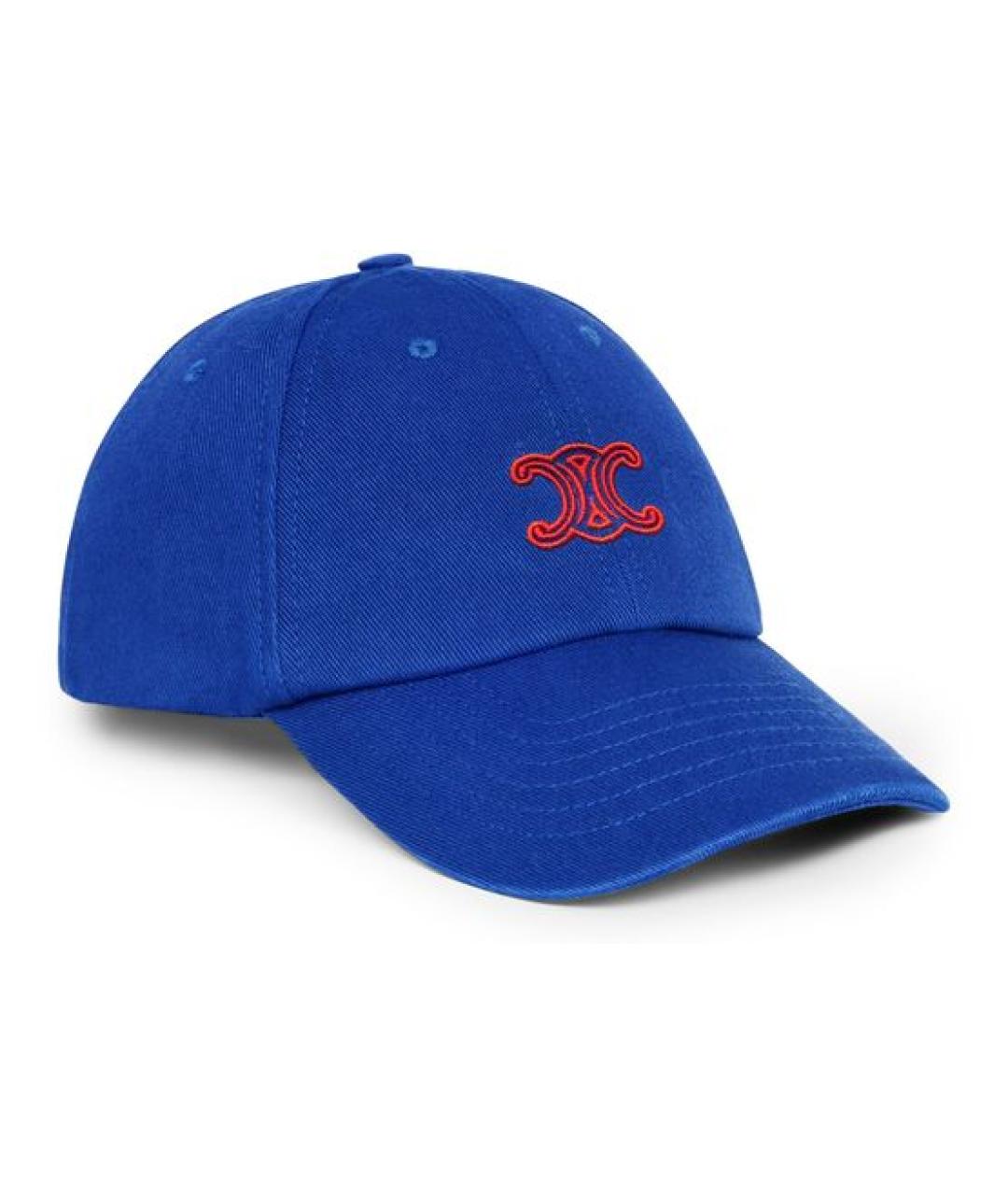 CELINE Синяя хлопковая кепка, фото 4