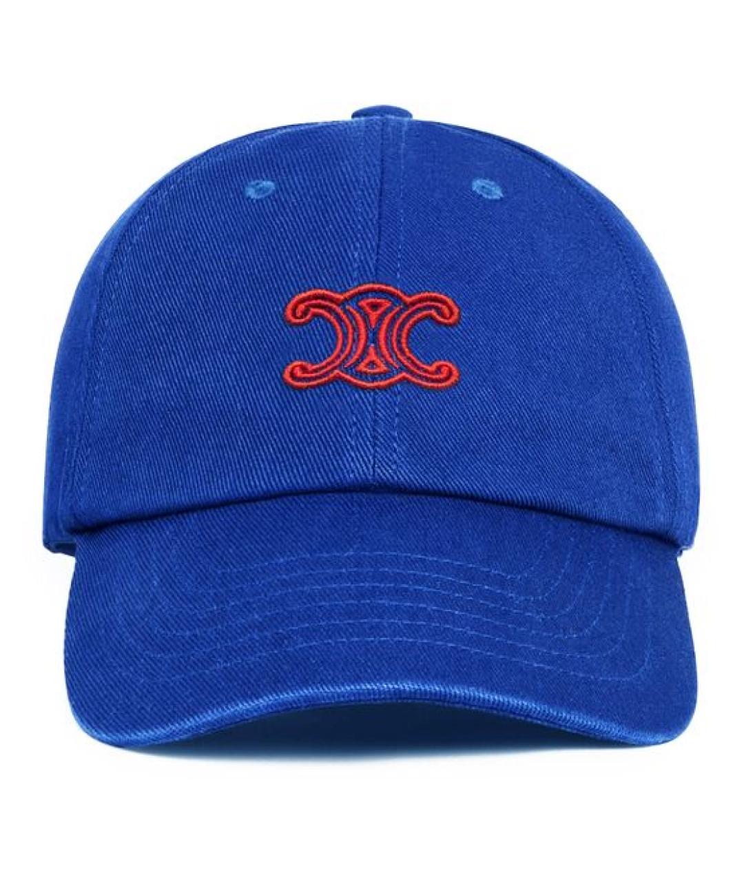 CELINE Синяя хлопковая кепка, фото 2