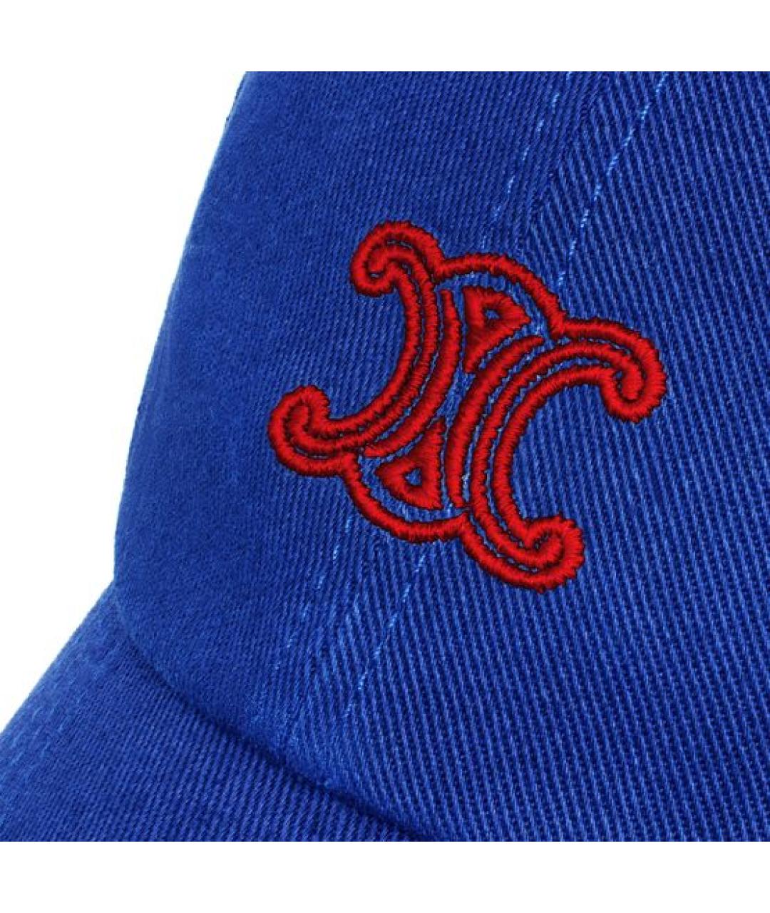 CELINE Синяя хлопковая кепка, фото 3