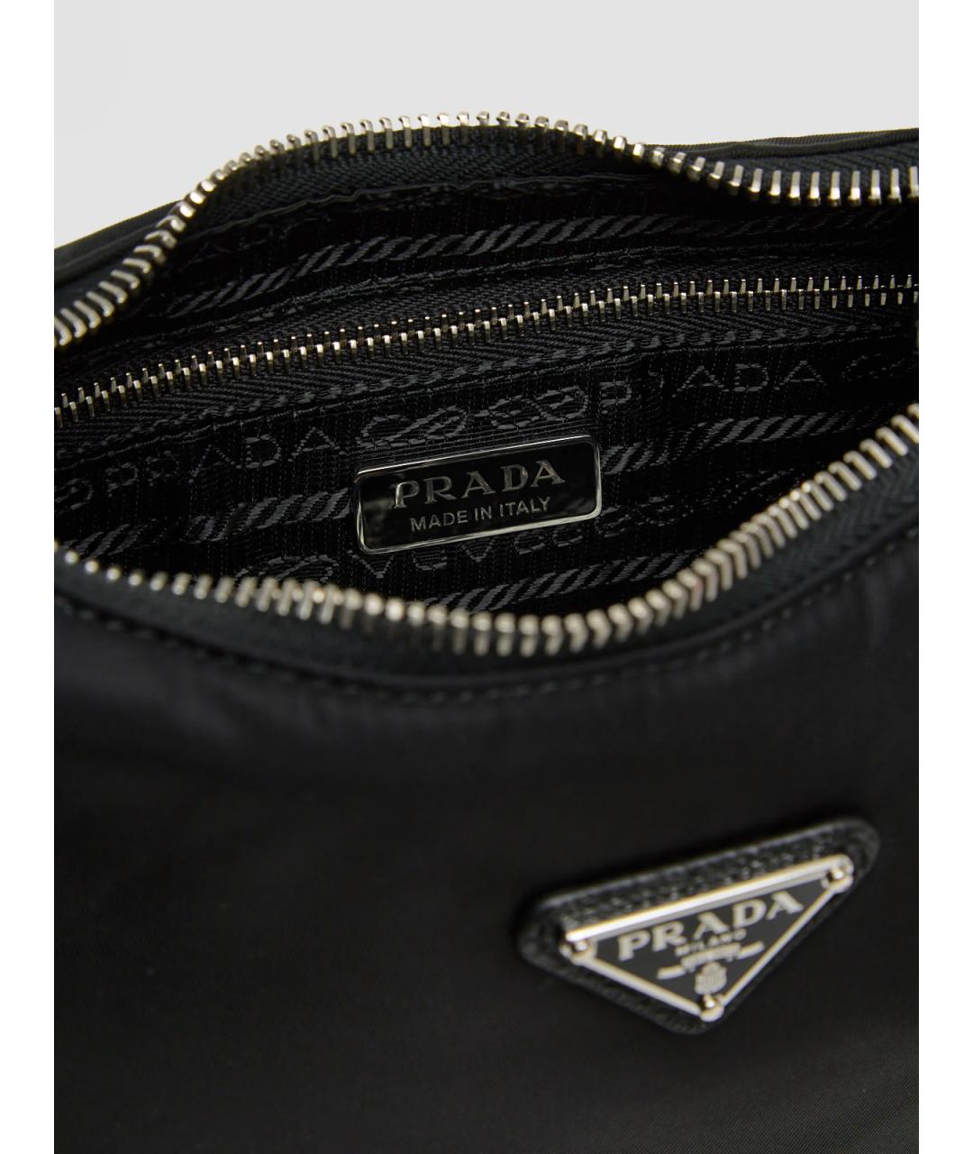 PRADA Черная синтетическая сумка через плечо, фото 3