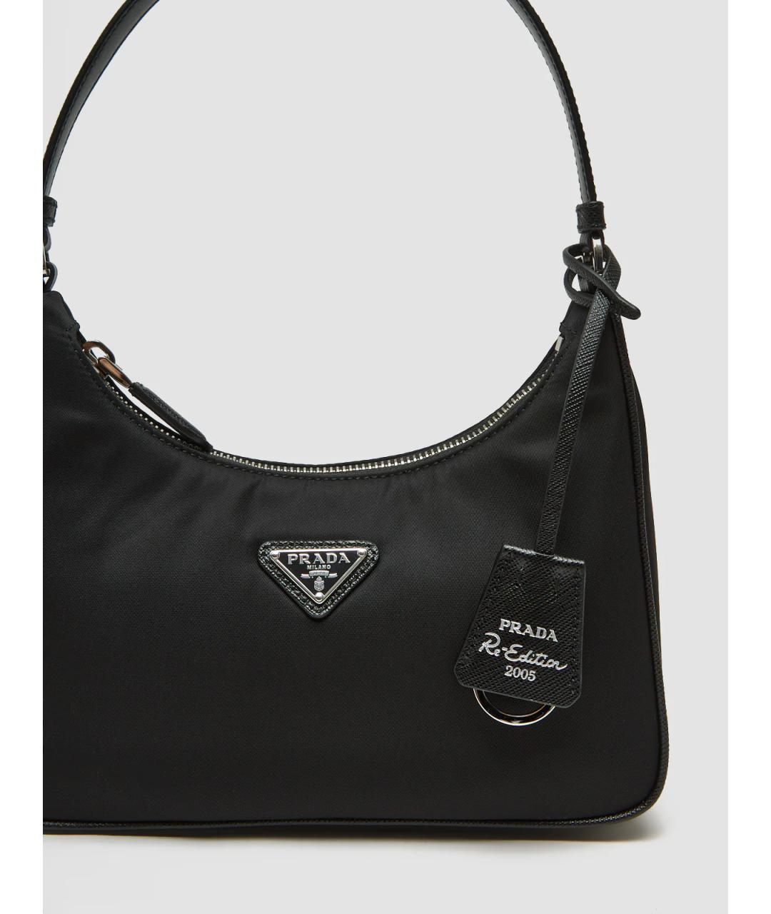 PRADA Черная синтетическая сумка через плечо, фото 2