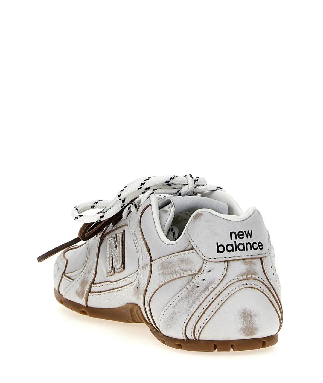 MIU MIU Белые кожаные кроссовки, фото 3