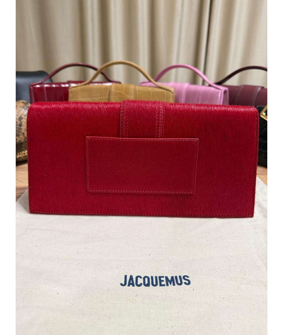 JACQUEMUS Красная сумка через плечо, фото 3