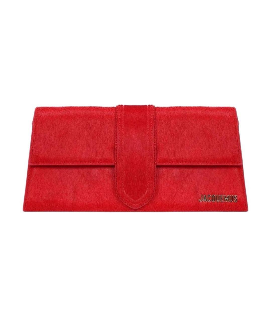 JACQUEMUS Красная сумка через плечо, фото 1