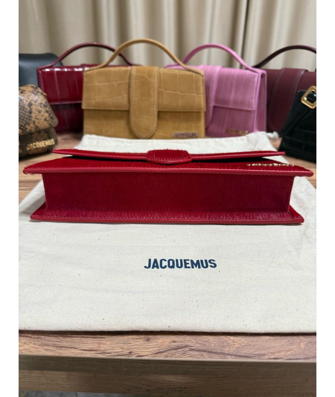 JACQUEMUS Красная сумка через плечо, фото 6
