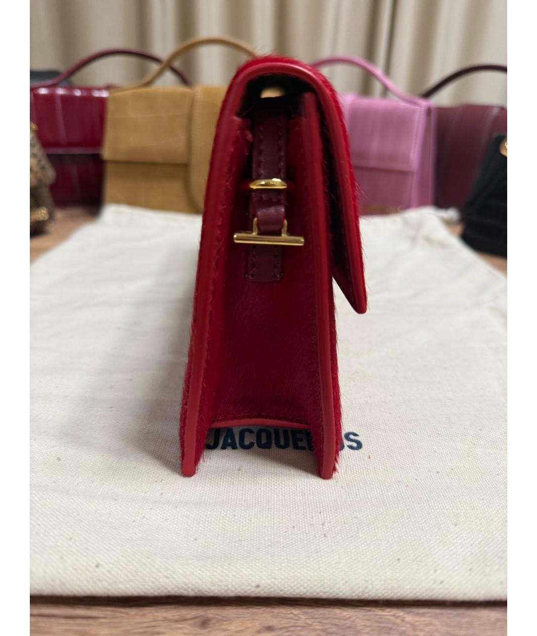 JACQUEMUS Красная сумка через плечо, фото 4