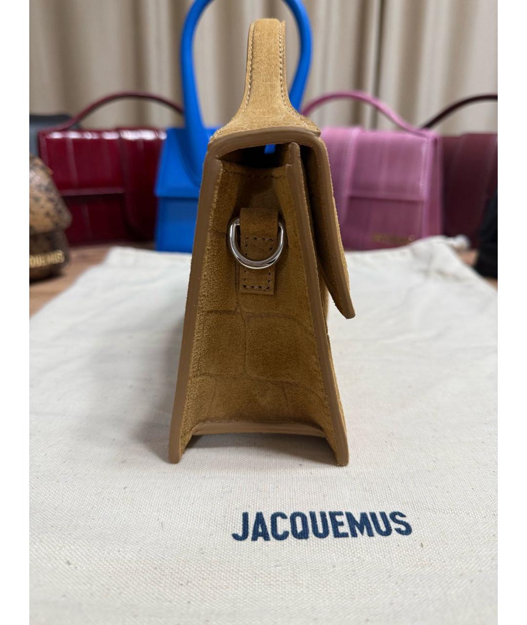 JACQUEMUS Бежевая сумка через плечо, фото 4