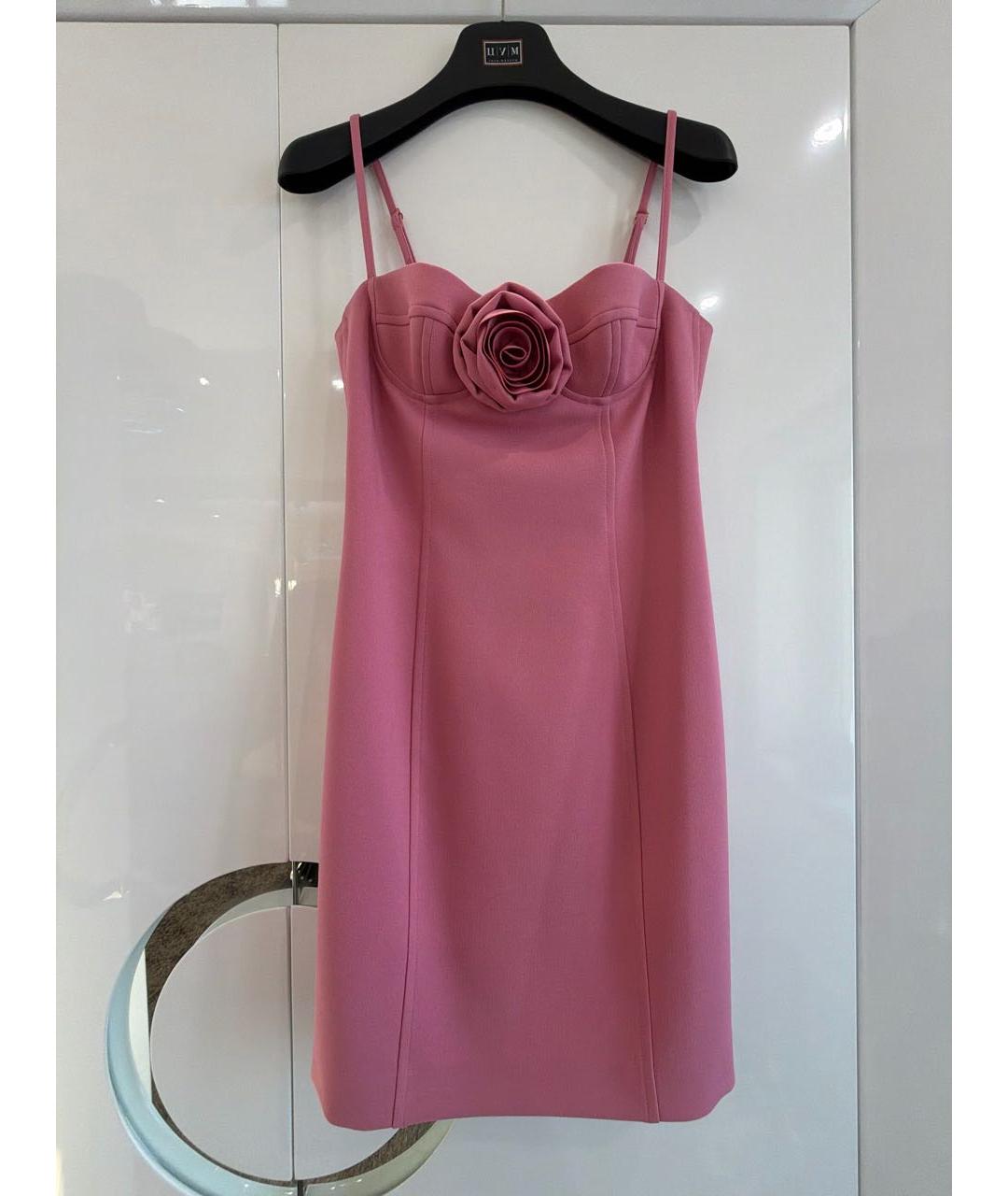 BLUMARINE Розовое вискозное коктейльное платье, фото 6