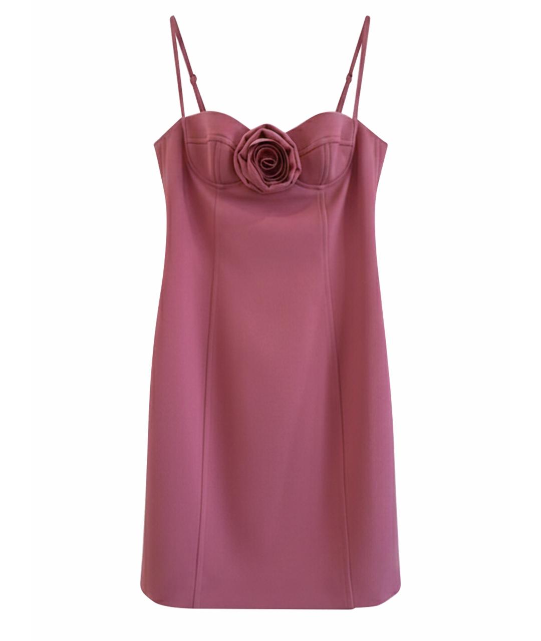 BLUMARINE Розовое вискозное коктейльное платье, фото 1