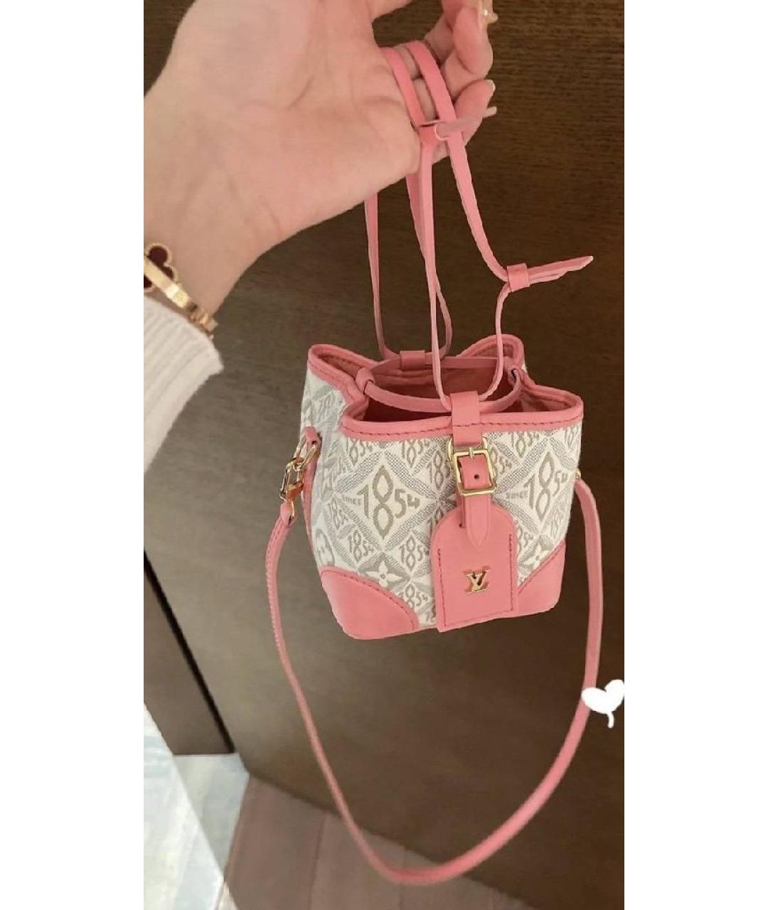 LOUIS VUITTON Розовый кожаный рюкзак, фото 8