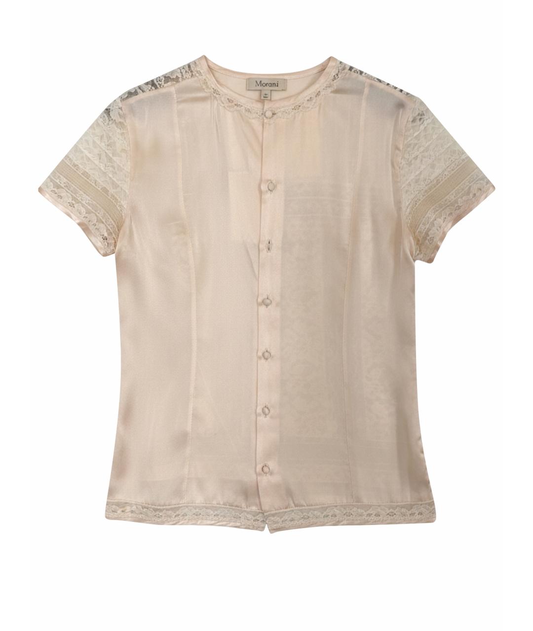 ERMANNO SCERVINO Бежевая шелковая блузы, фото 1