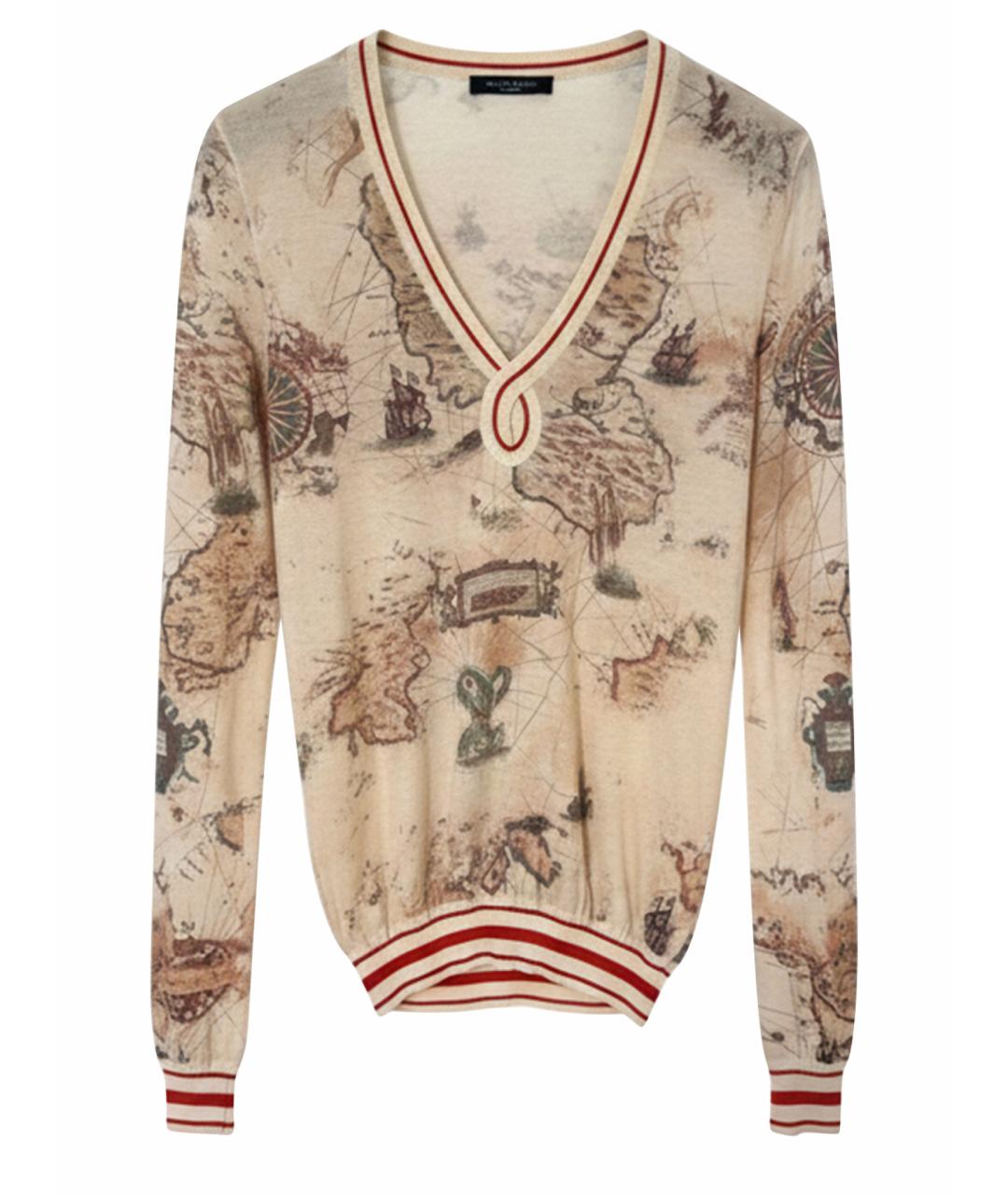 ALEXANDER MCQUEEN Бежевый хлопковый джемпер / свитер, фото 1