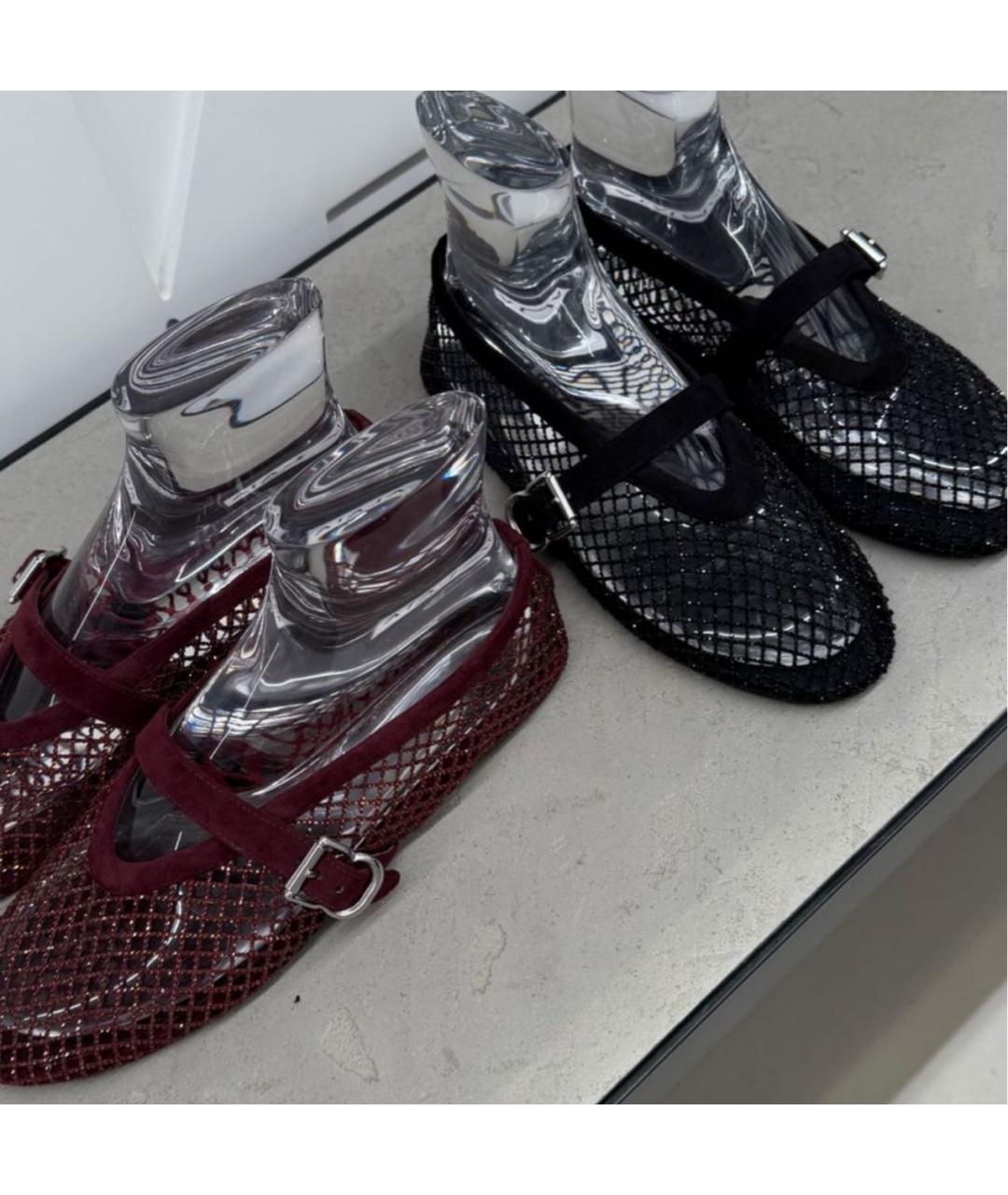 ALAIA Бордовые резиновые балетки, фото 5