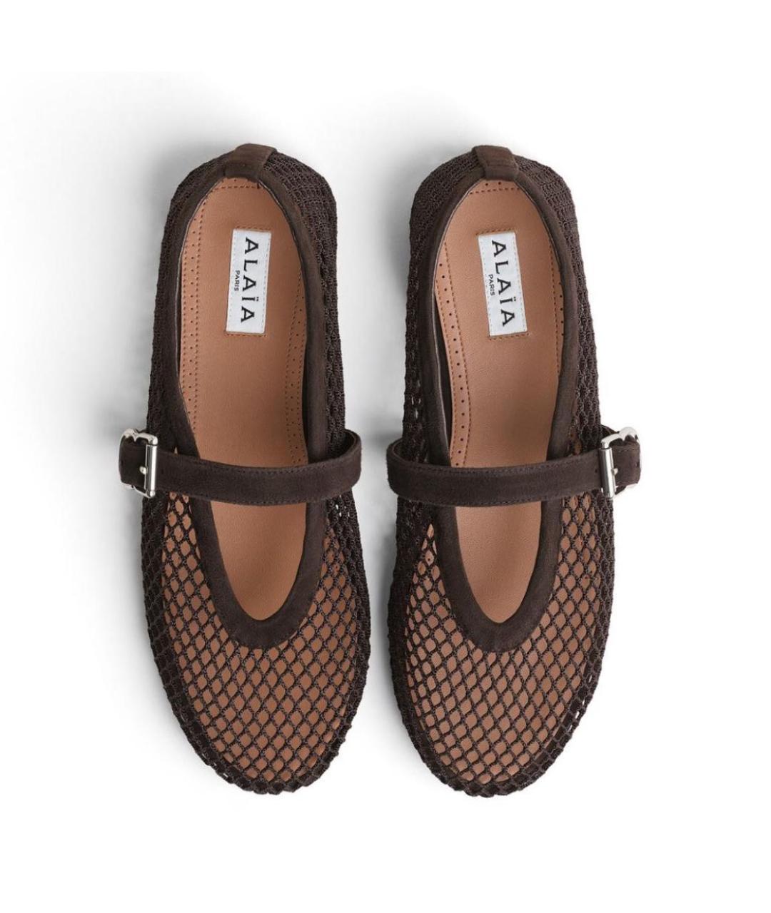 ALAIA Коричневые резиновые балетки, фото 2