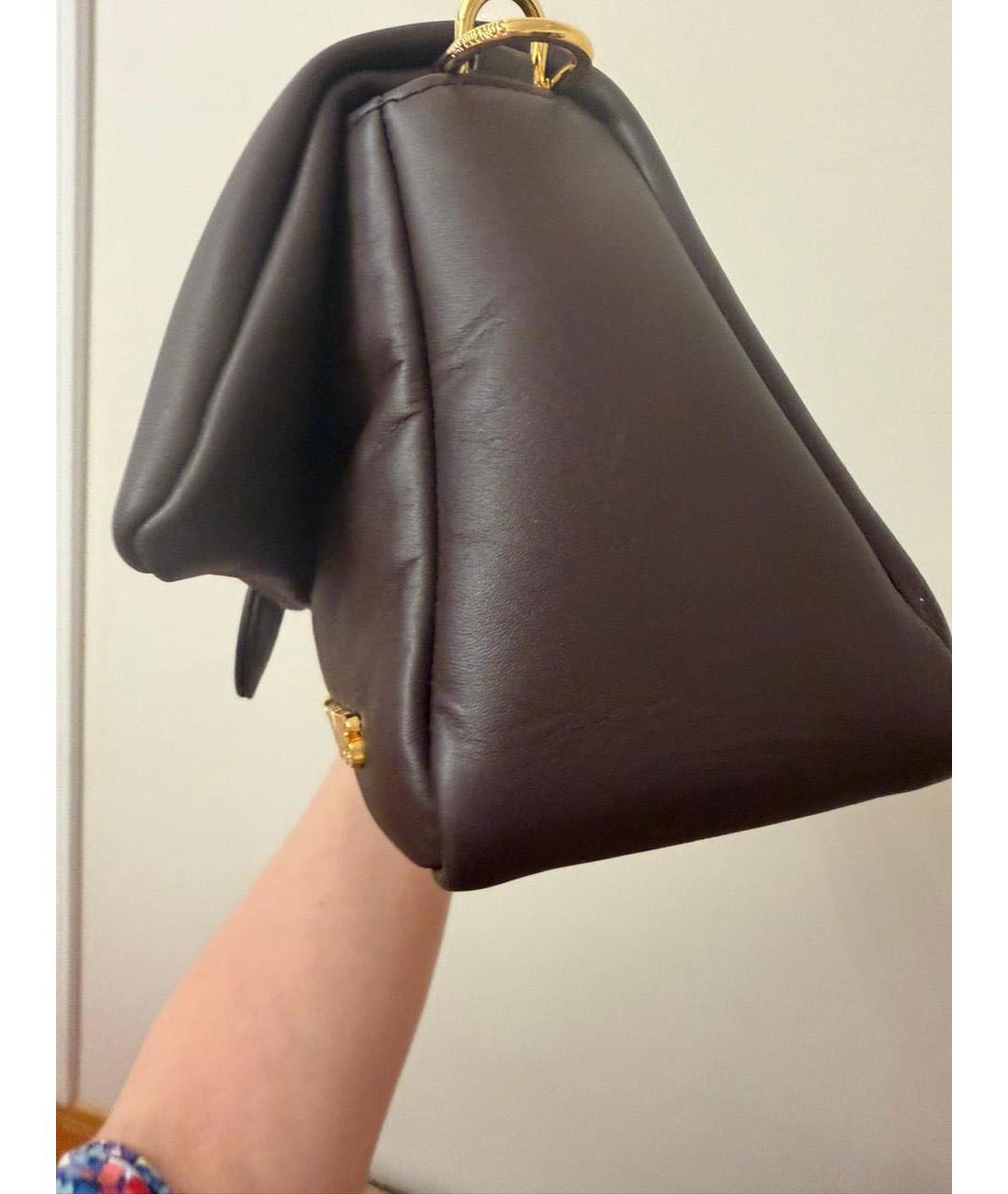 JACQUEMUS Коричневая кожаная сумка через плечо, фото 5