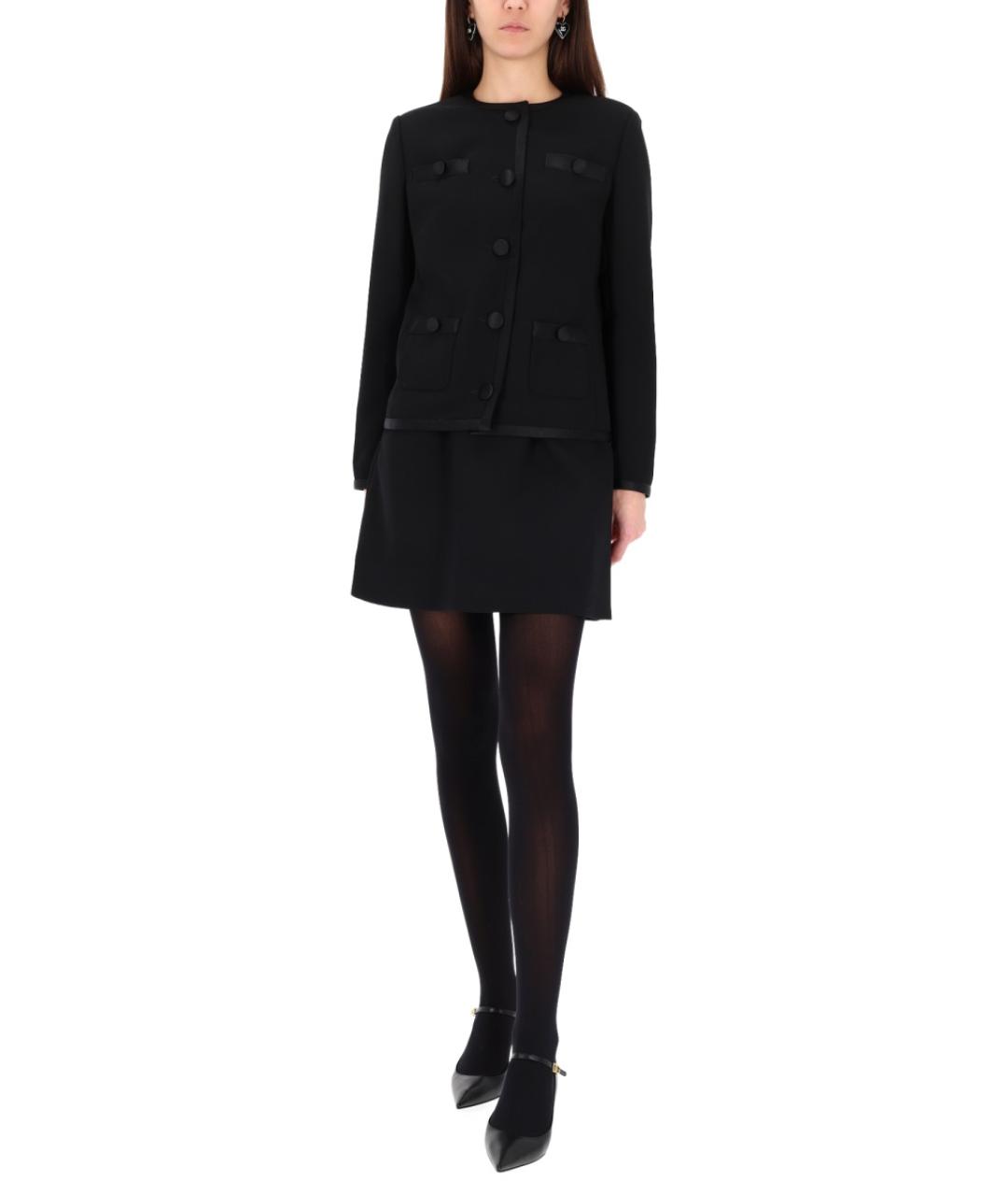 DOLCE&GABBANA Черный шерстяной жакет/пиджак, фото 2