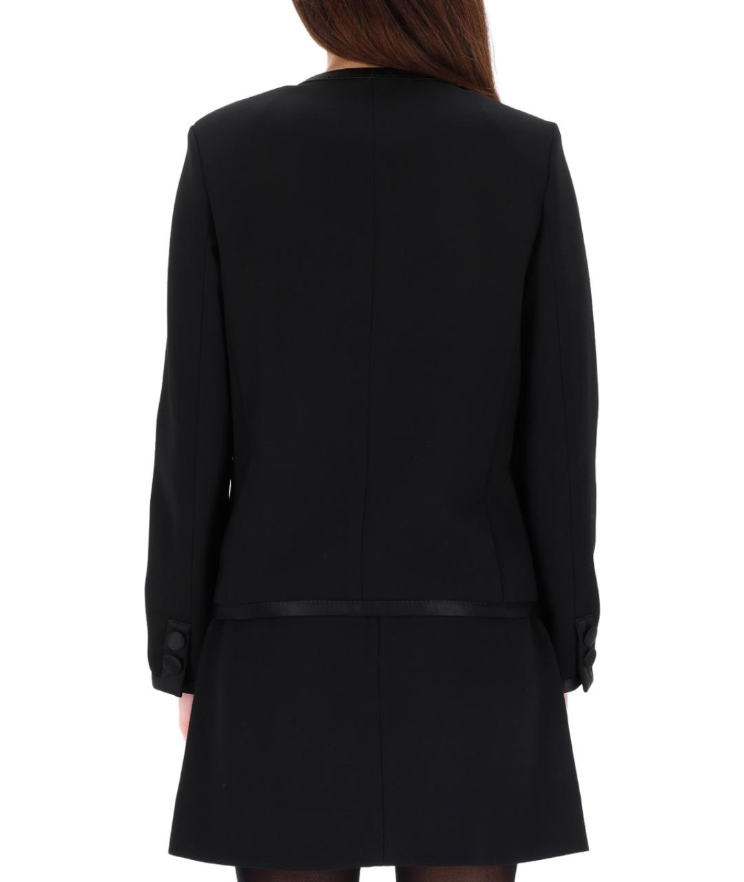 DOLCE&GABBANA Черный шерстяной жакет/пиджак, фото 3