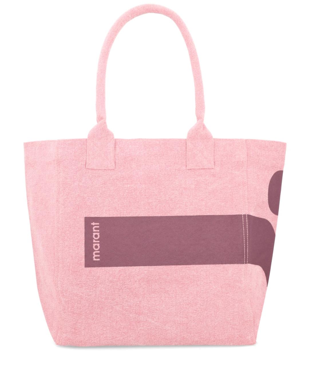 ISABEL MARANT Розовая хлопковая сумка тоут, фото 1