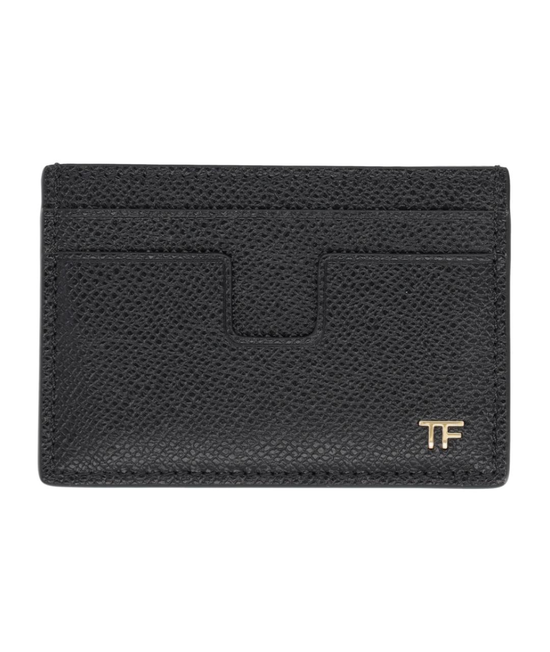 TOM FORD Черный кожаный кардхолдер, фото 1