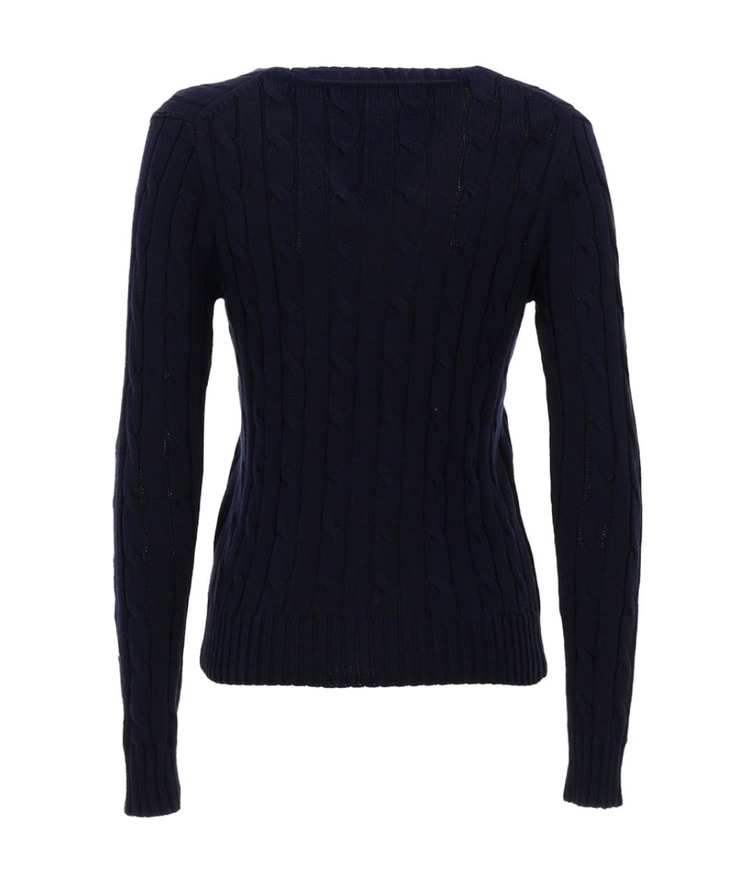 POLO RALPH LAUREN Синий хлопковый джемпер / свитер, фото 2