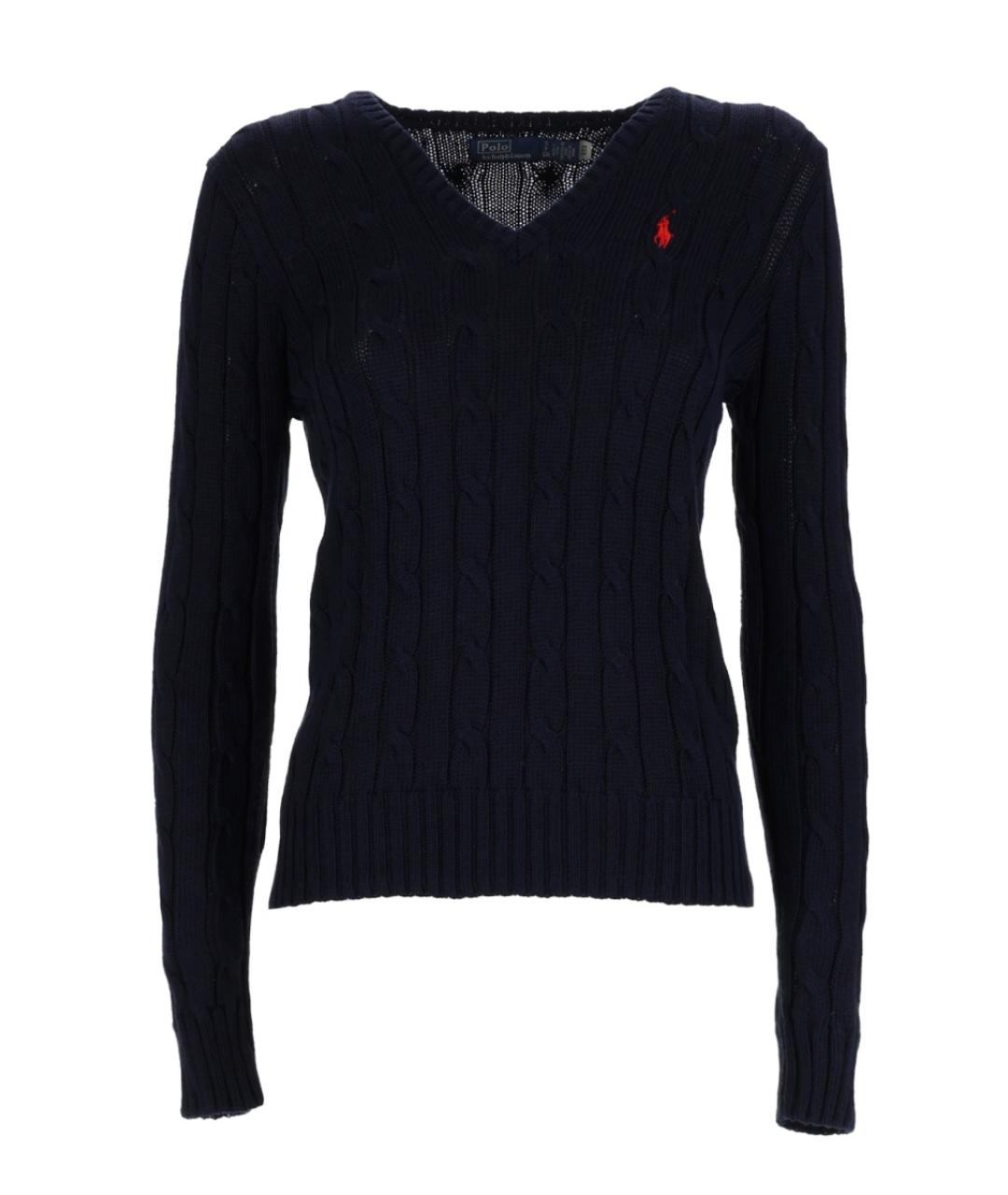 POLO RALPH LAUREN Синий хлопковый джемпер / свитер, фото 1