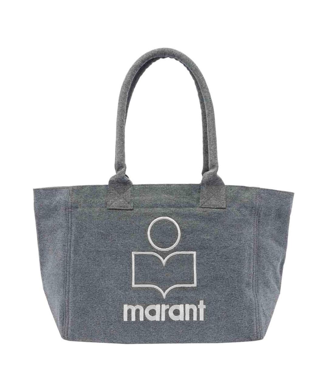 ISABEL MARANT Серая хлопковая сумка тоут, фото 1