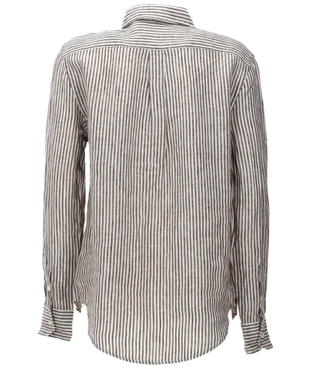 POLO RALPH LAUREN Коричневая льняная рубашка, фото 2