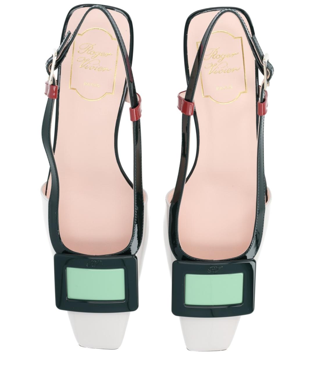 ROGER VIVIER Черные кожаные туфли, фото 4