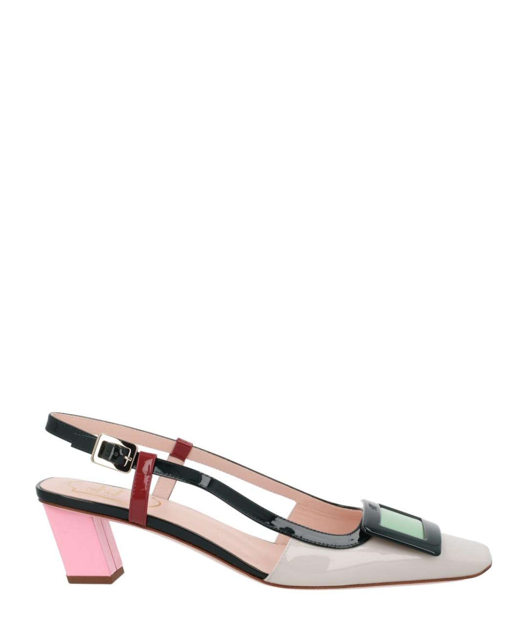 ROGER VIVIER Черные кожаные туфли, фото 1