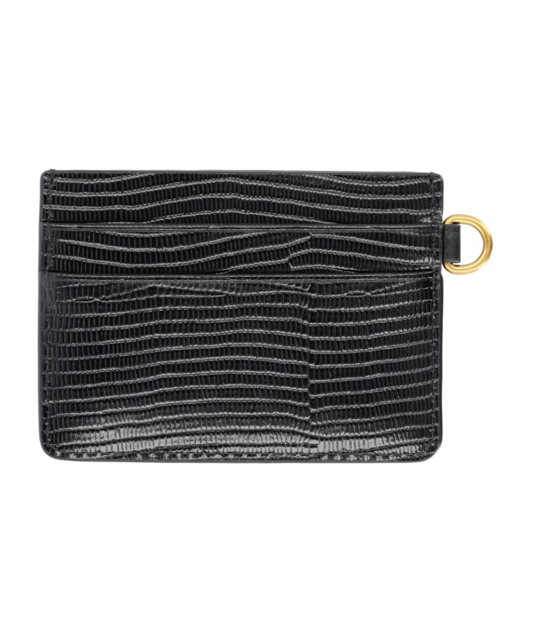 ISABEL MARANT Черный кожаный кардхолдер, фото 2