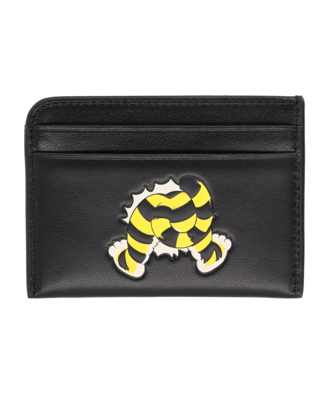 KENZO Черный кожаный кардхолдер, фото 2