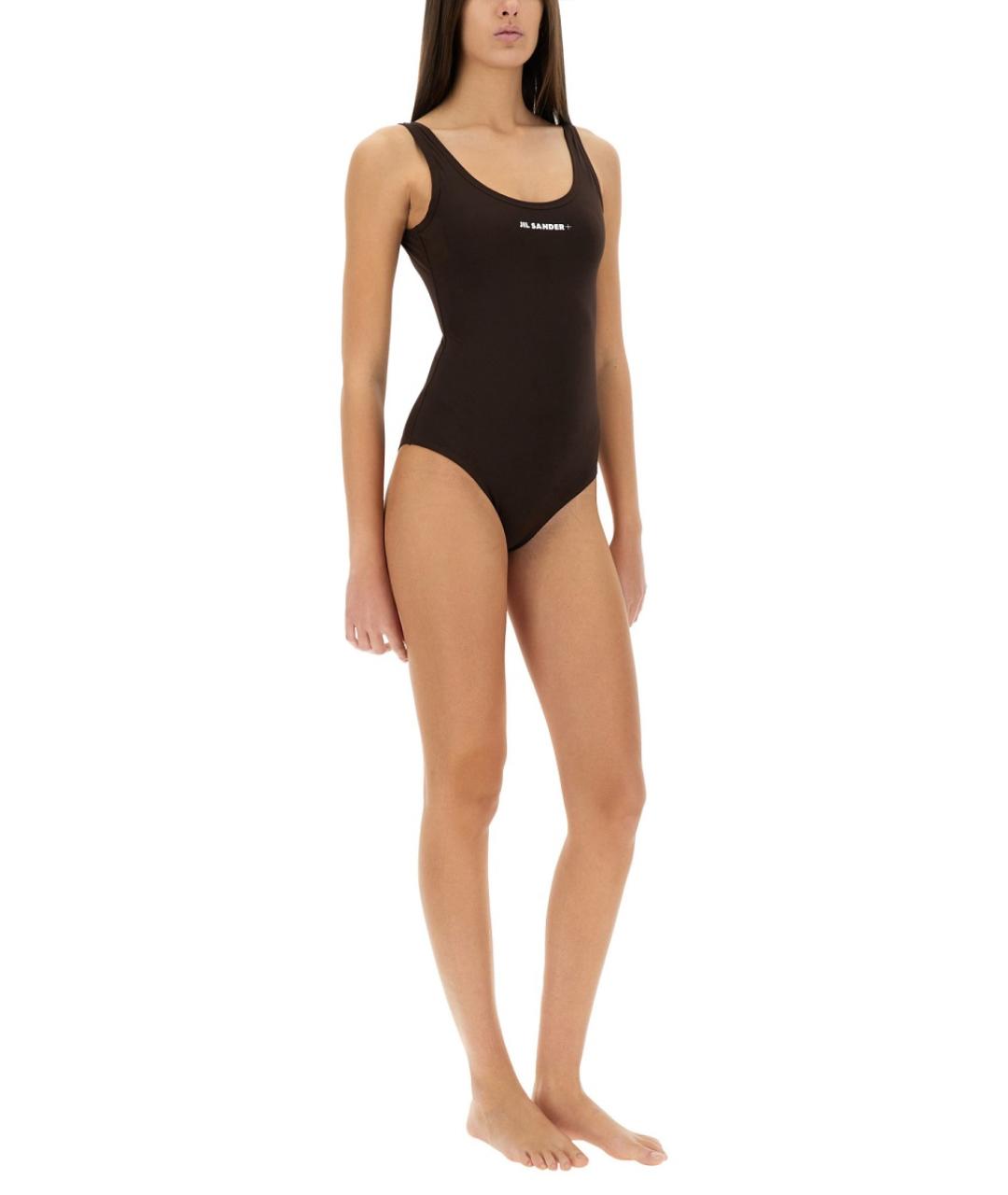 JIL SANDER Бордовый полиамидовый купальник, фото 2