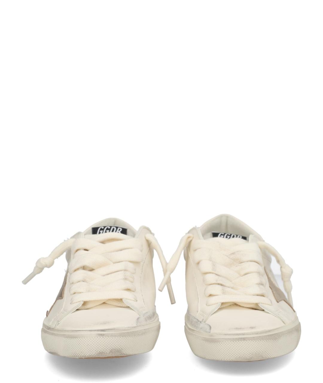 GOLDEN GOOSE DELUXE BRAND Белые кожаные низкие кроссовки / кеды, фото 6