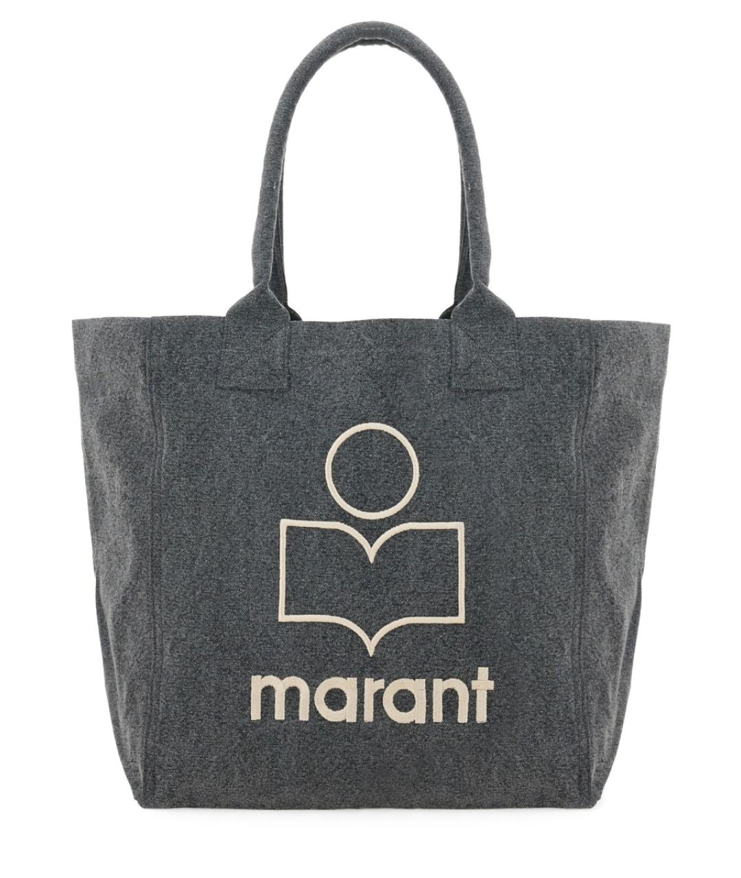 ISABEL MARANT Черная хлопковая сумка тоут, фото 1