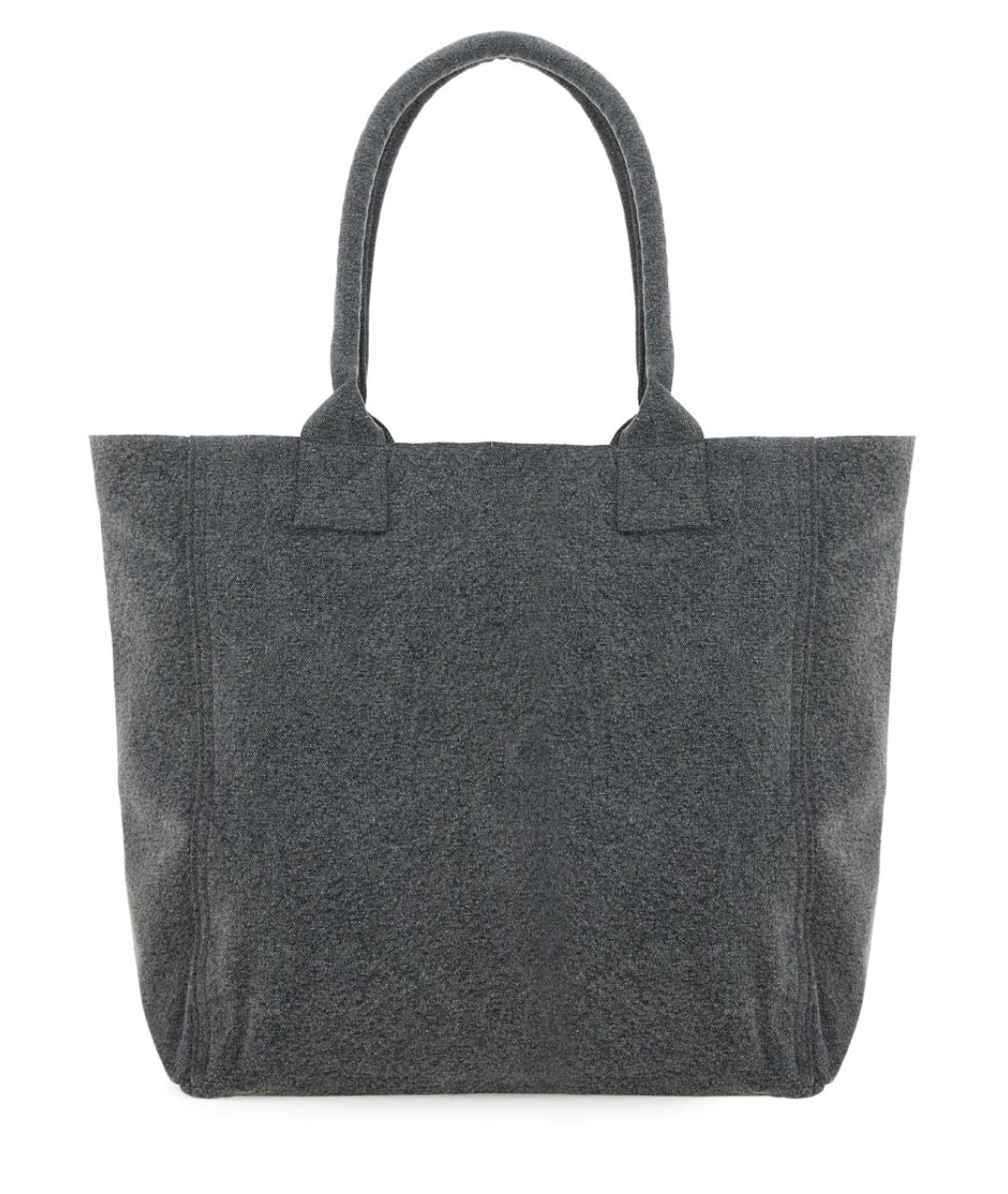 ISABEL MARANT Черная хлопковая сумка тоут, фото 2