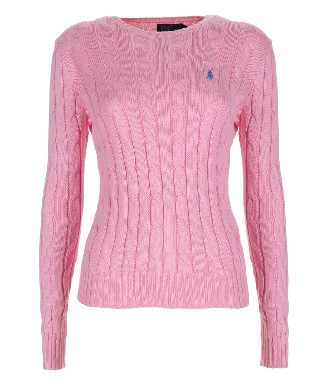 POLO RALPH LAUREN Розовый хлопковый джемпер / свитер, фото 1