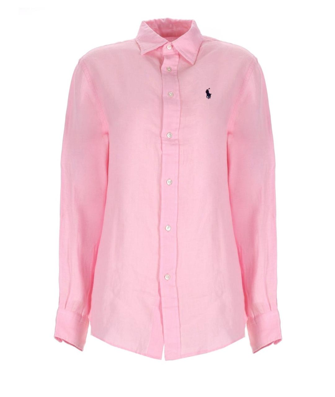 POLO RALPH LAUREN Розовая льняная рубашка, фото 1