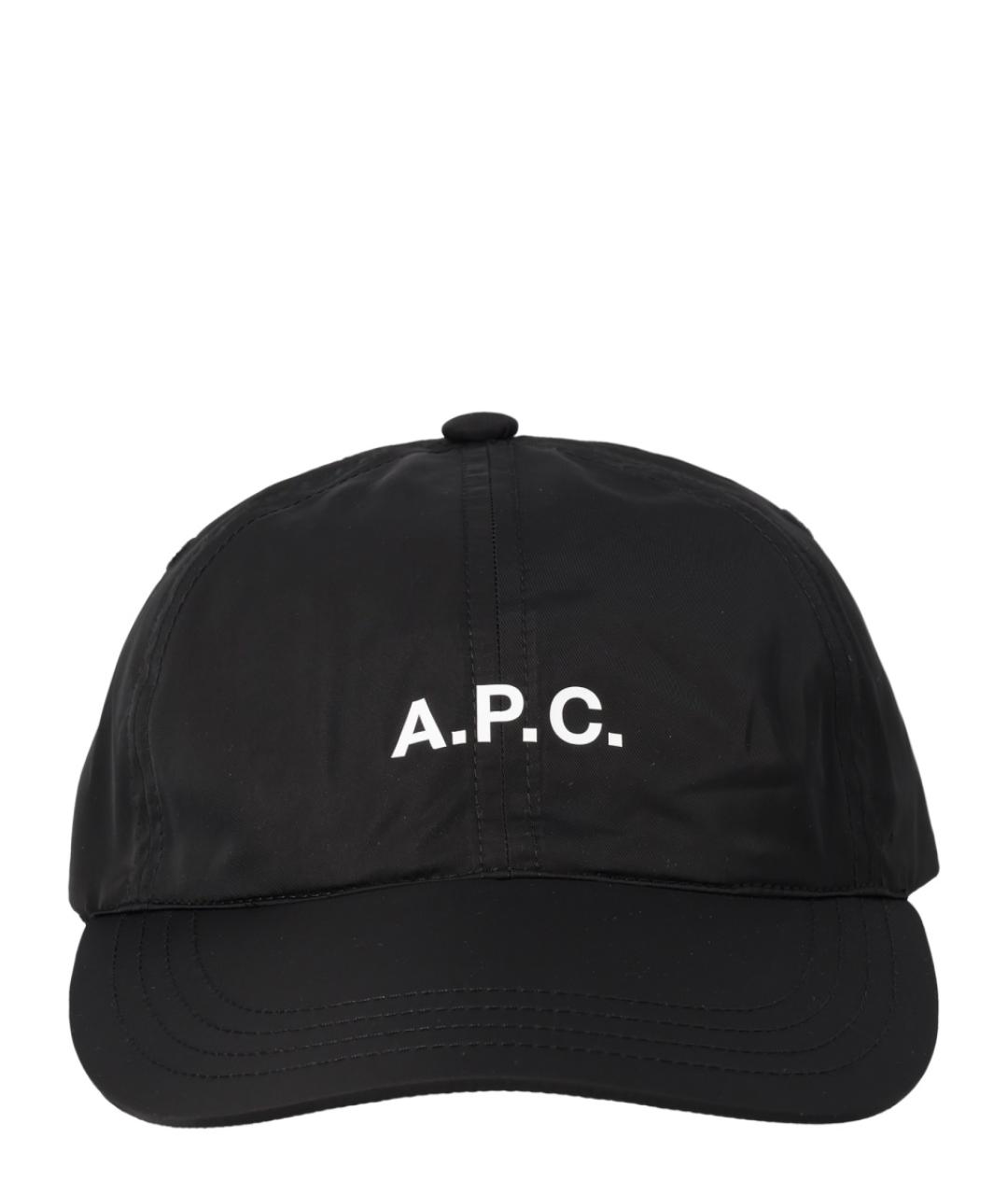 A.P.C. Черная синтетическая кепка/бейсболка, фото 1