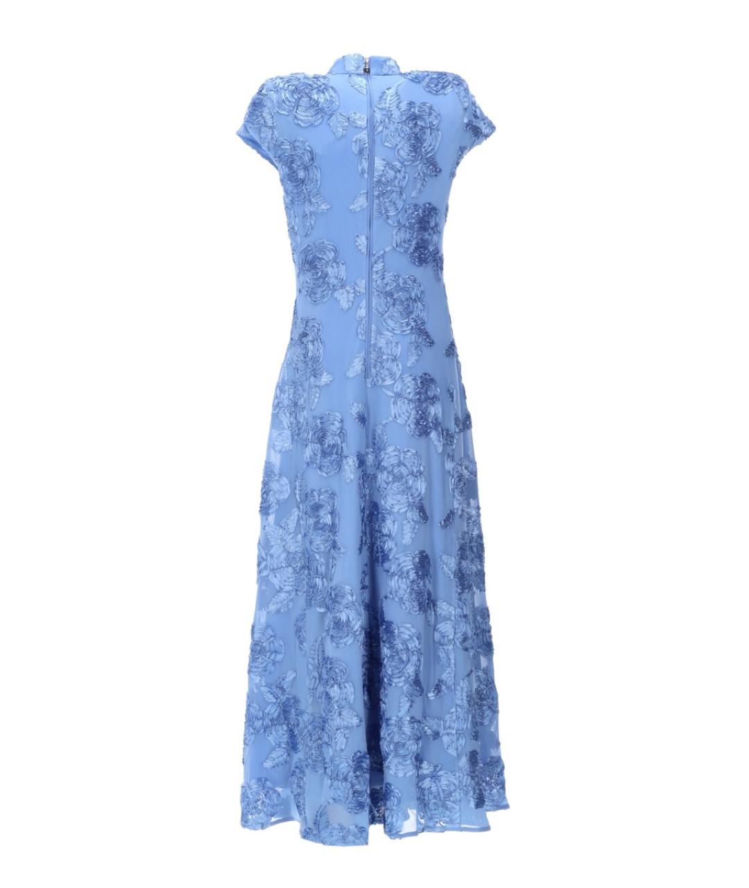 ROTATE Синее полиэстеровое повседневное платье, фото 2