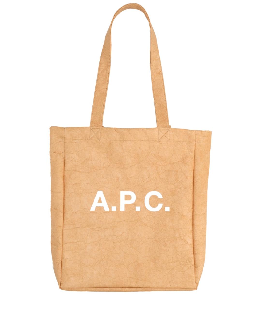 A.P.C. Бежевая сумка тоут, фото 1