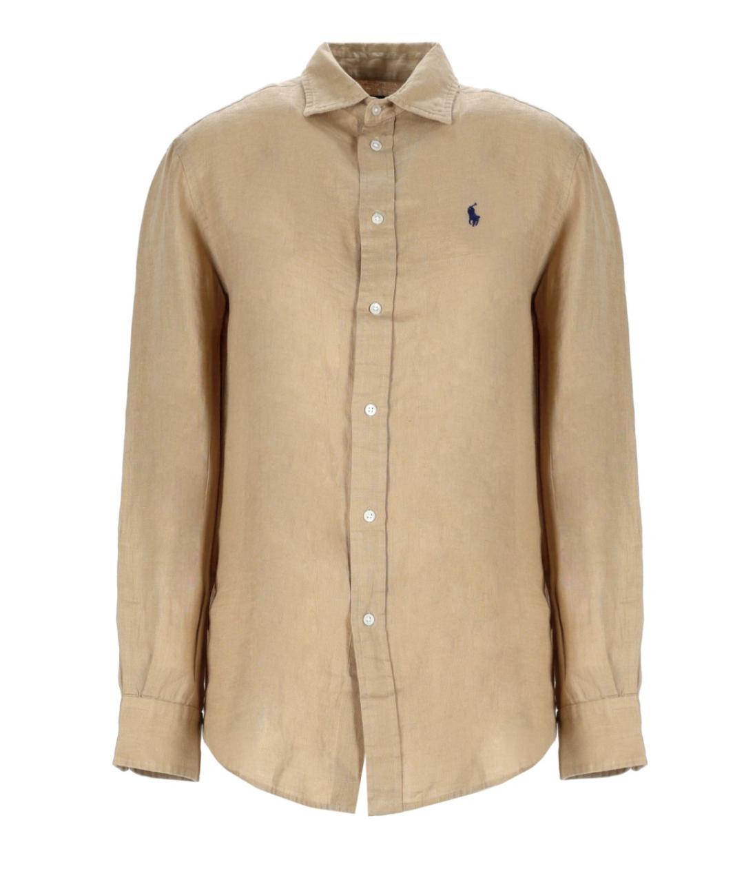 POLO RALPH LAUREN Бежевая льняная рубашка, фото 1