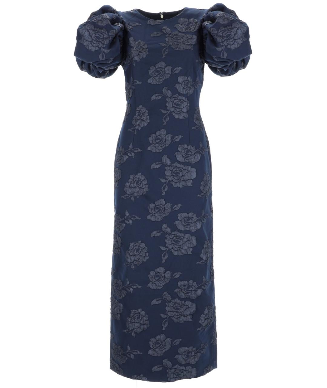 ROTATE Синее полиэстеровое повседневное платье, фото 1