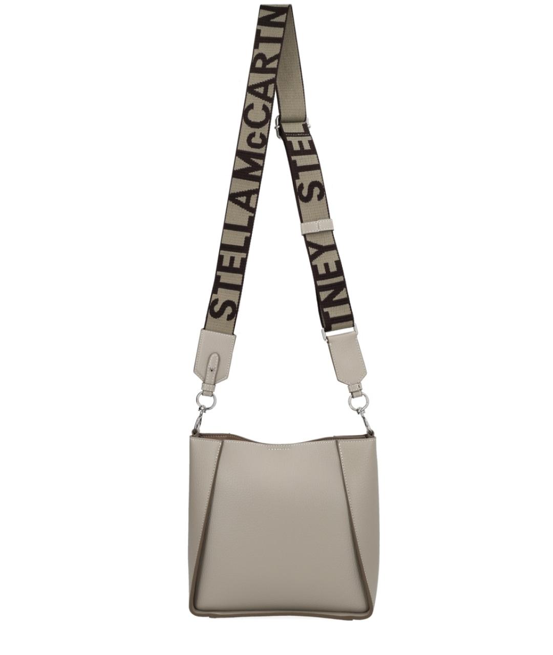 STELLA MCCARTNEY Серая сумка через плечо из искусственной кожи, фото 3