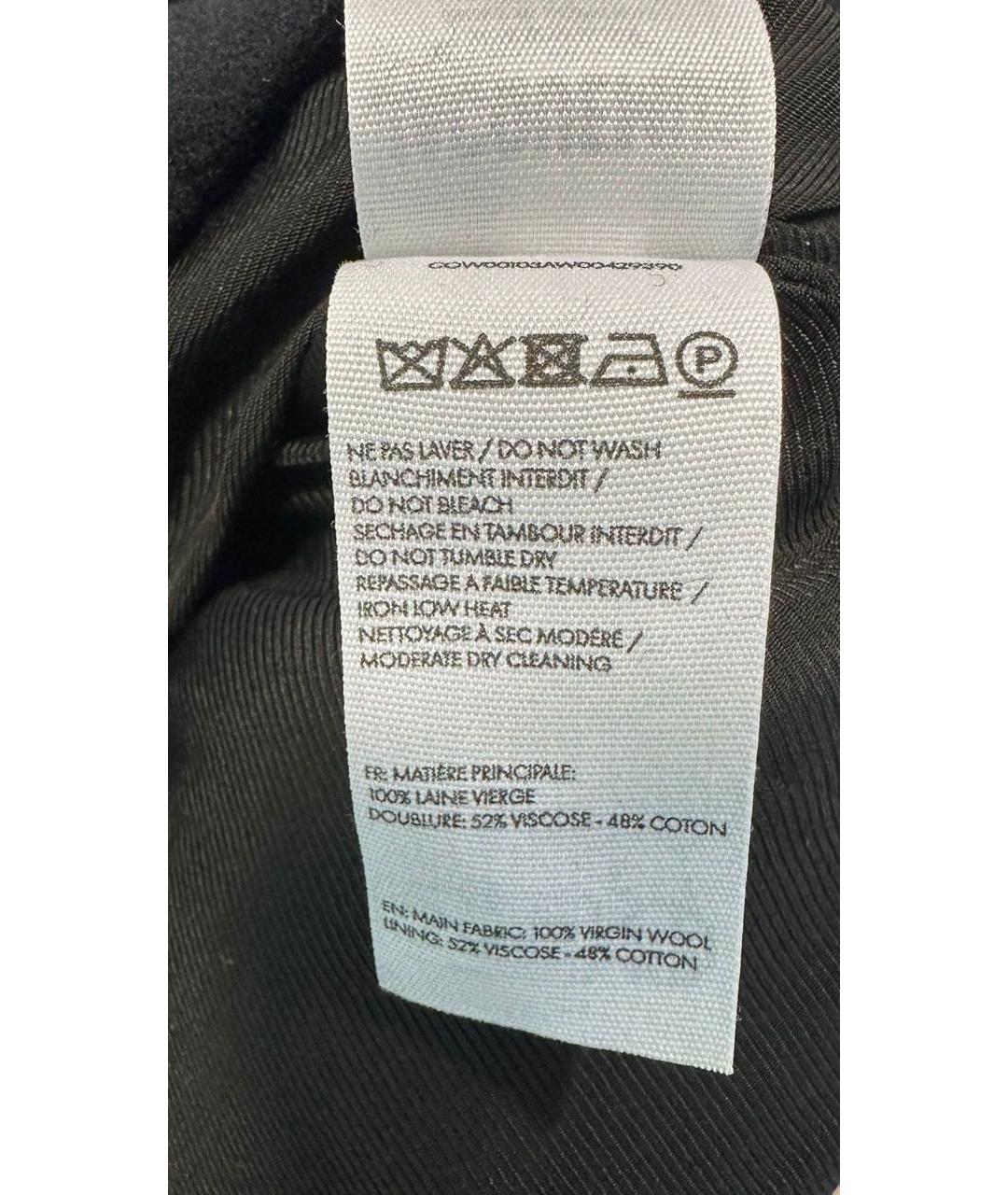 JACQUEMUS Темно-синее шерстяное пальто, фото 5