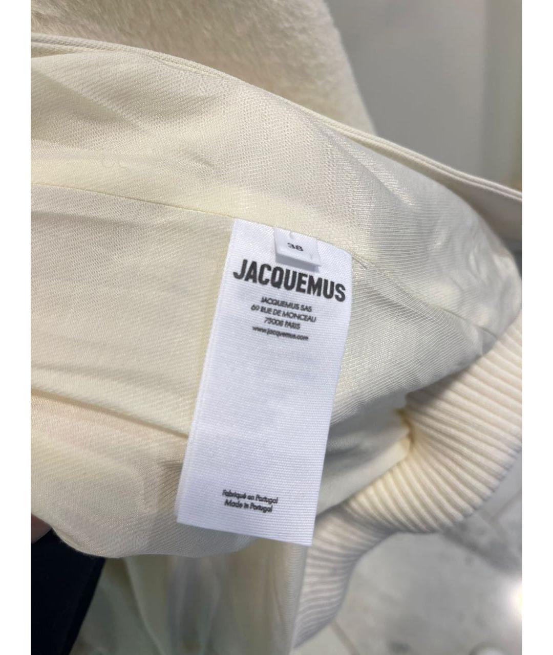 JACQUEMUS Бежевая шерстяная куртка, фото 5