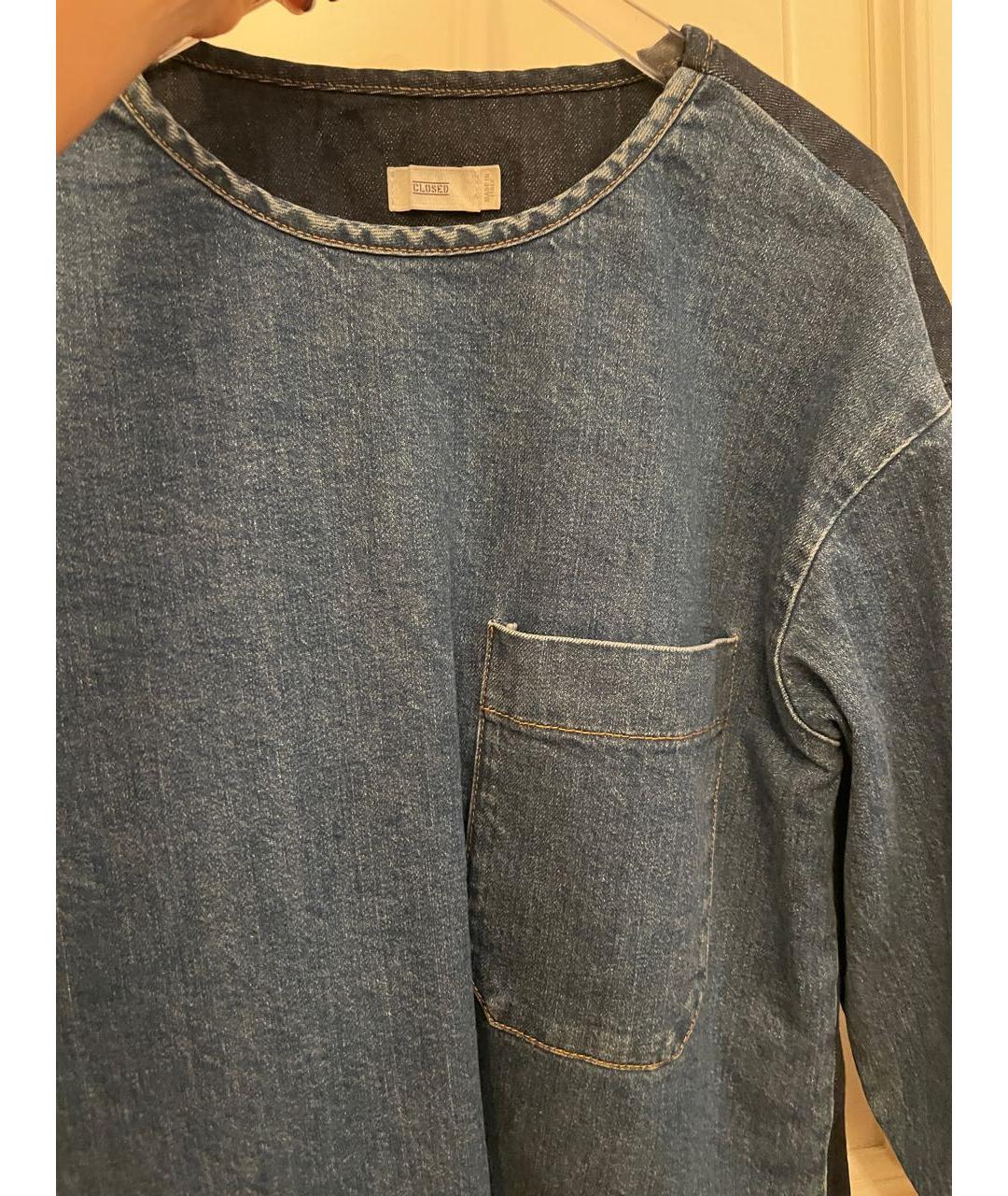 CLOSED Синяя деним блузы, фото 4