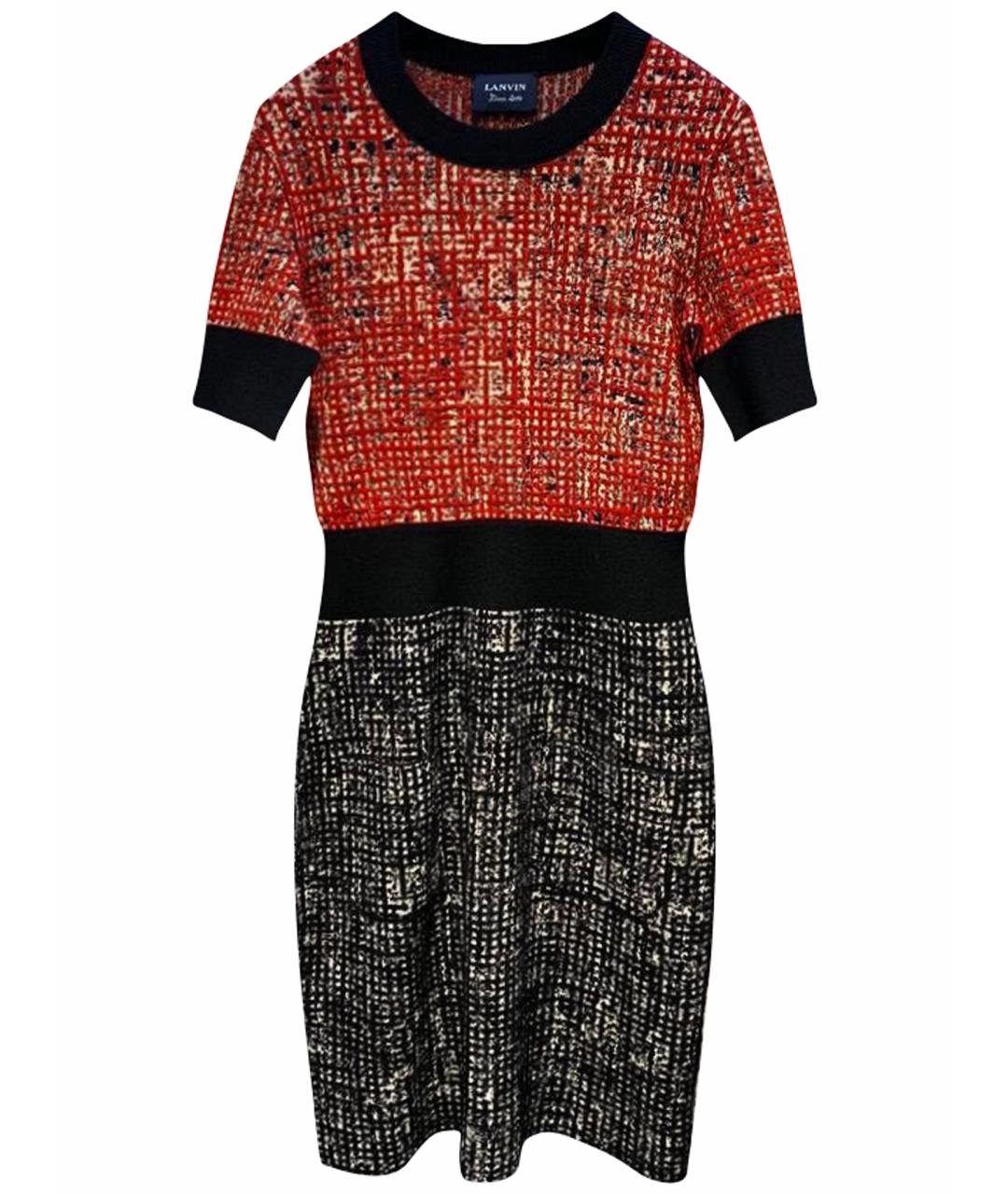 LANVIN Мульти повседневное платье, фото 1